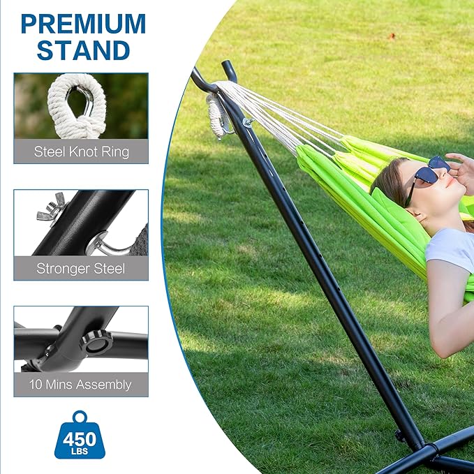 PNAEUT Double Hammocks with Stand - Image 7