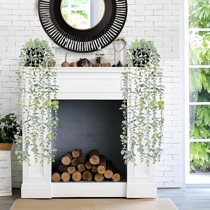 Waipfaru 2Pcs Fake Hanging Plants - Image 2
