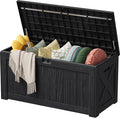Devoko 125 Gallon Outdoor Storage Box, Waterproof Resin Deck Box by DEVOKO
