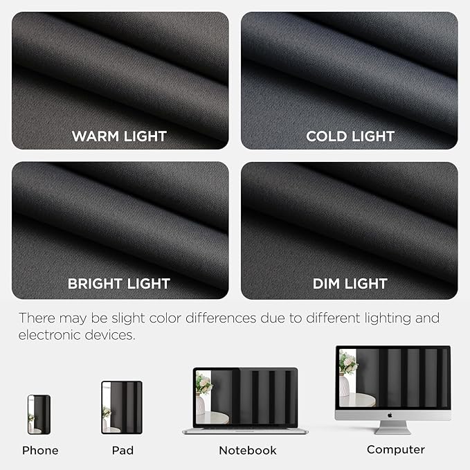 Joydeco Blackout Door Curtain for Doorway Privacy 96 Inches Long, Grommet - Image 8