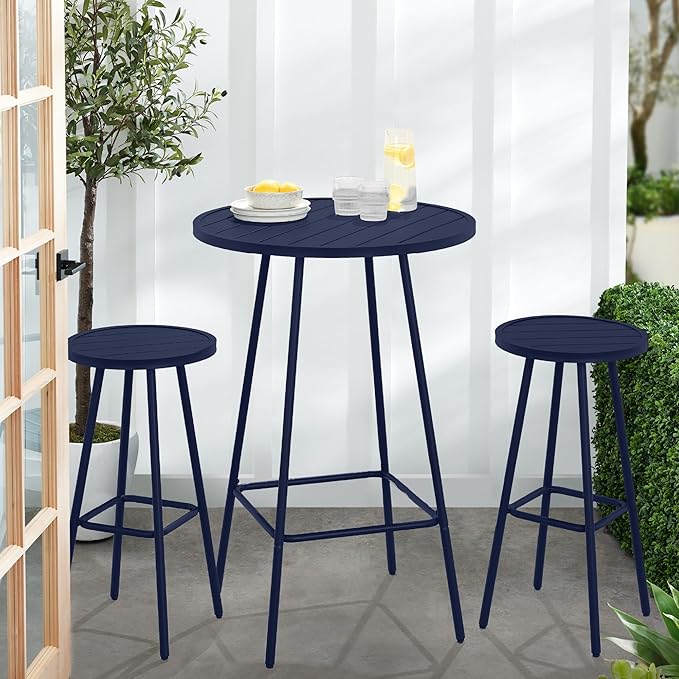 Best Choice Products 3-Piece Patio Dining Set, Bar Height, Outdoor Bistro Set - Image 7