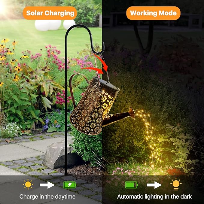 Outdoor Solar Watering Can - Image 2