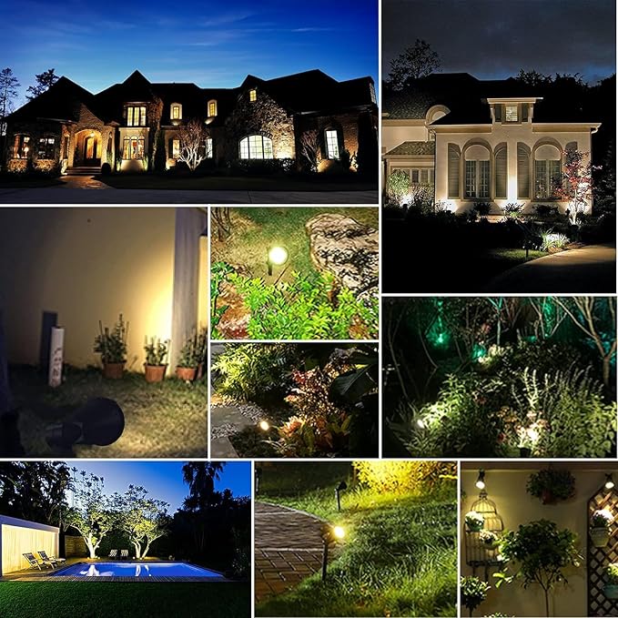 MEIHONG Solar Spot Lights, Warm White Lights - Image 3