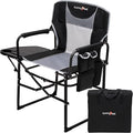 SUNNYFEEL Camping Directors Chair, Heavy Duty, Oversized Portable Folding Chair by SunnyFeelCamping