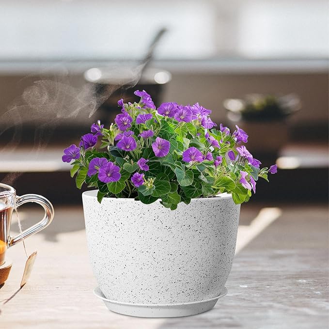 Plant Pots 12 inch, Plastic Planters - Image 6