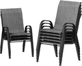 UDPATIO Patio Chairs Set of 8, Stackable Outdoor Dining Chairs by UDPATIO