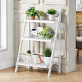 Bamboo Bookshelf 3-Tier Ladder Shelf, 39.4” Freestanding Open Bookcase Book by OAKVIVOElegantLifestyle