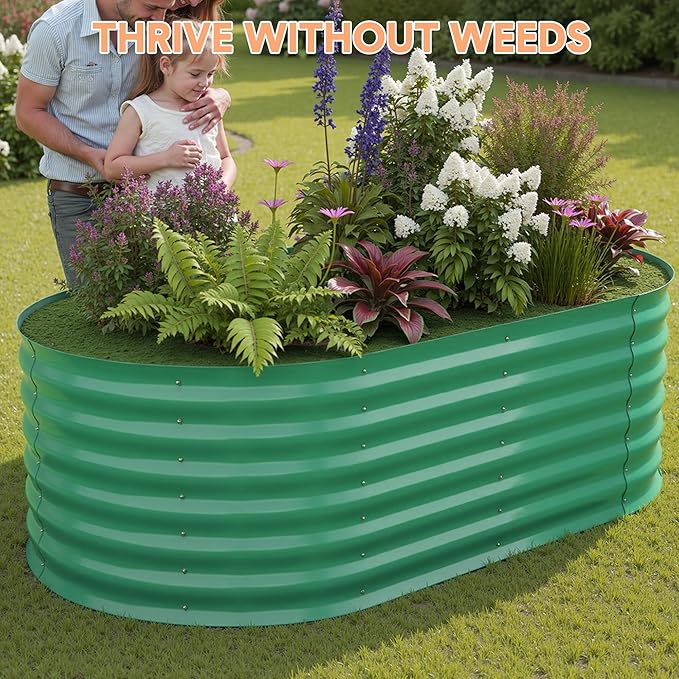 Garvee 6x3x2 ft Galvanized Raised Garden Bed Outdoor, 24 in Tall Metal Planter - Image 6