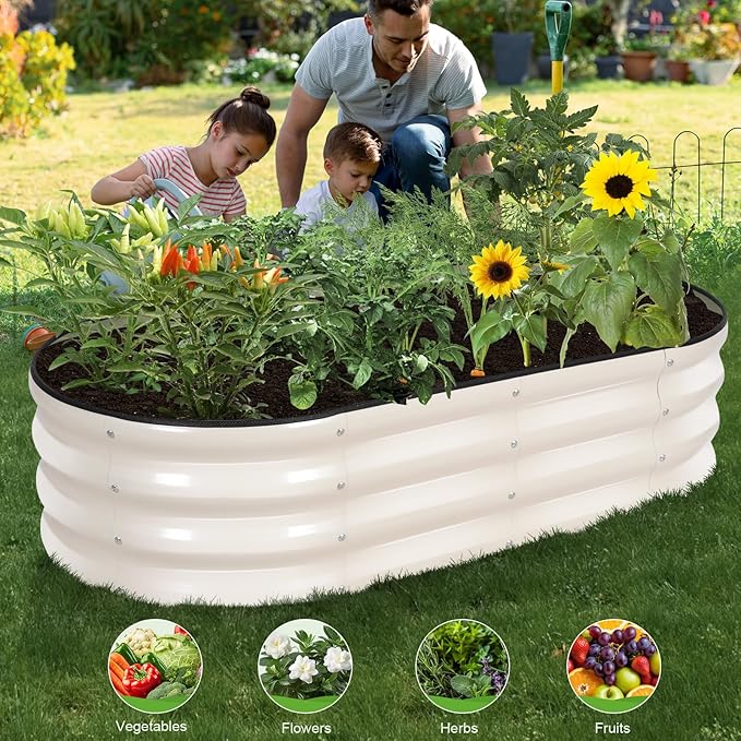 Galvanized Raised Garden Bed Outdoor - Image 6