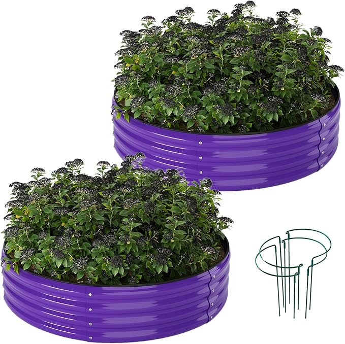 Galvanized Metal Planter Raised Garden Bed Kit by ZFHgarden