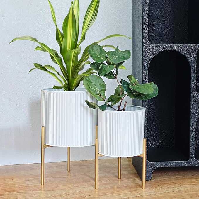 ARNIS Modern Planter Pots, Decorative Floor Planters, Metal Pots by ARNIS