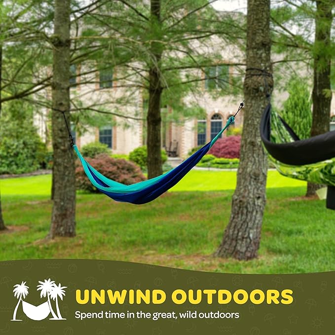 Durable Hammock 500 lb Capacity, Nylon Camping Hammock Chair - Image 7