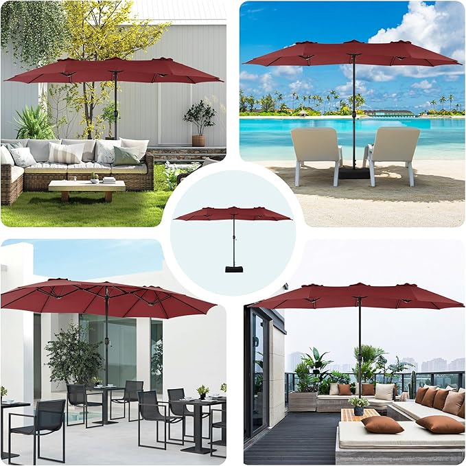 DUMOS 15FT Large Patio Umbrella - Image 7