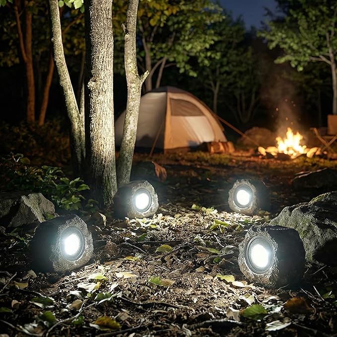 Solar Rock Lights Outdoor Garden Waterproof - Image 6