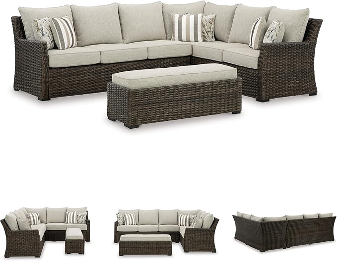 Signature Design by Ashley Brook Ranch Casual Nuvella Weather Resistant Fabric - Image 7