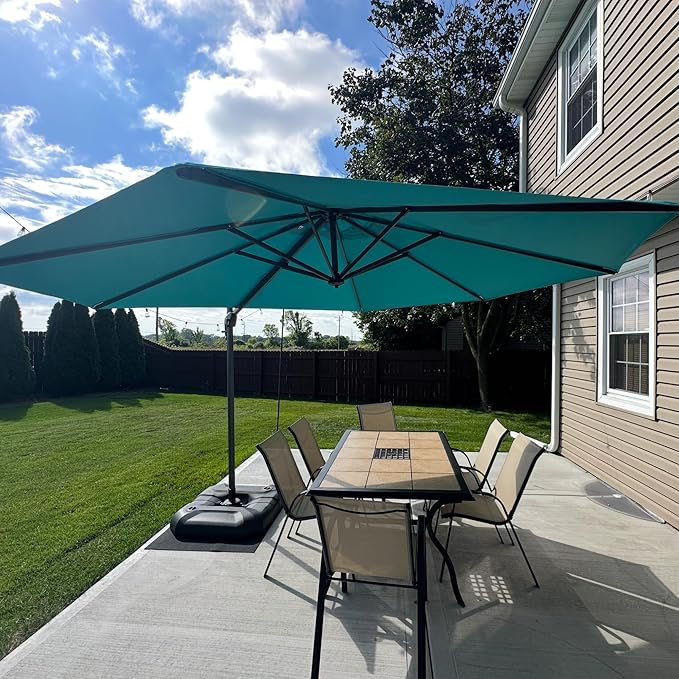 PURPLE LEAF 11 Feet Patio Cantilever Umbrella by PURPLELEAF