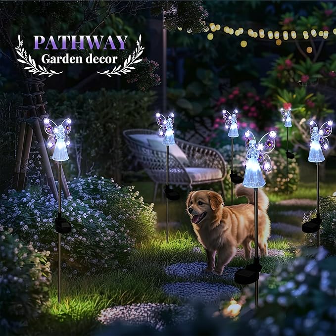 GIGALUMI Solar Angel Garden Stake Lights - Image 6
