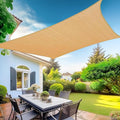 KANAGAWA Sun Shade Sail 16'x20' Sand Rectangle UV Block Canopy Awning Shelter by KANAGAWA