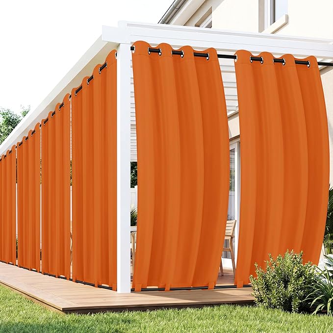 Outdoor Curtains for Patio Waterproof 6 Panels by RichSets