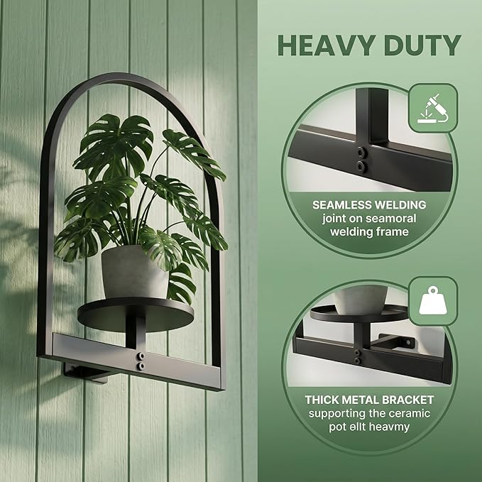 2 Pack Plant Stand Indoor Outdoor Hanging Planters - Image 5