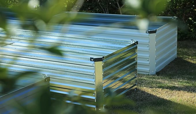 10×3×1FT Galvanized Raised Garden Bed Kit, Metal Planter Boxes, Large Outdoor - Image 8