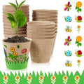 Jecery 30 Sets Garden Paper Craft Kit DIY Foam Flower Pots, Flower Planting and by Jecery