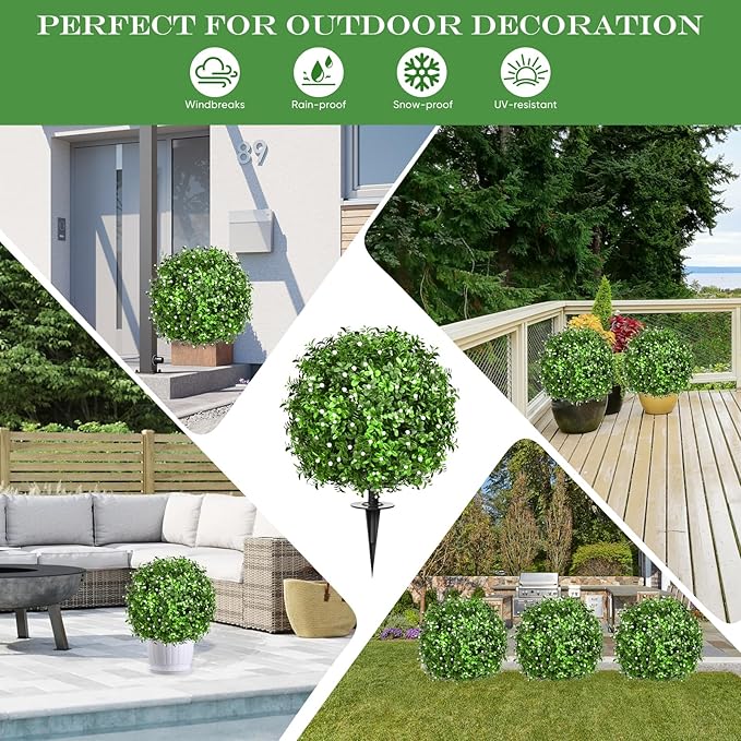 Artificial Topiary Bushes for Outdoors - Image 6