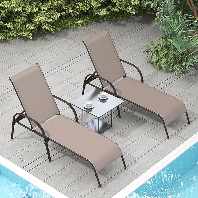 Giantex Patio Lounge Chair, Outdoor Chaise Lounge - Image 9