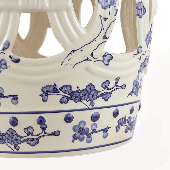 JONATHAN Y TBL1027A Lucky Coins 16" Chinese Ceramic Drum Indoor/Outdoor Garden - Image 8