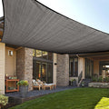 LOVE STORY Custom Size 16'x24' Dark Grey Sun Shade Sail Rectangle UV Block by LOVESTORY