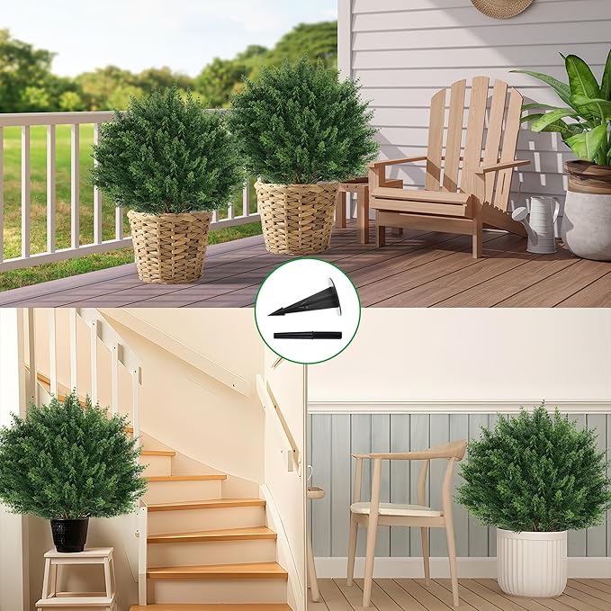 Artificial Cypress Topiary Tree - Image 6