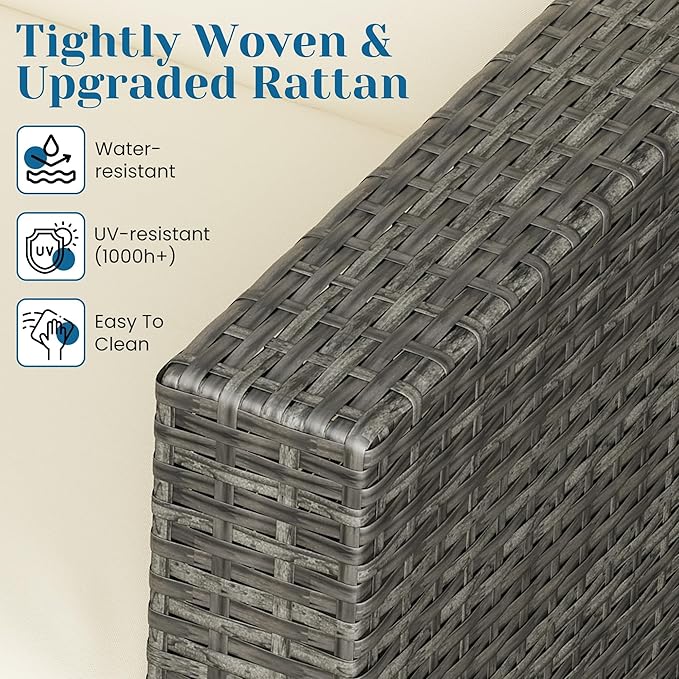 Outdoor Patio Furniture Set, Rattan Outdoor Sectional Furniture, Patio - Image 5