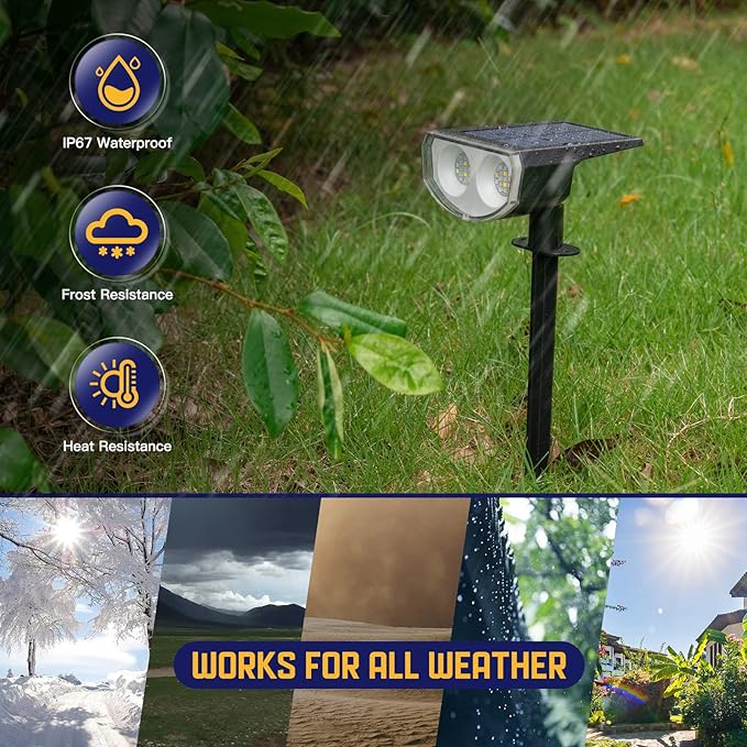 Kyosho Color Changing Solar Outdoor Lights, 9 Lighting Modes Halloween - Image 3
