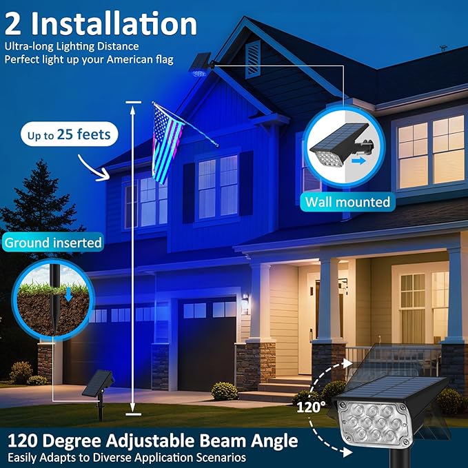 Halloween Solar Color Changing Lights Outdoor 7 Lighting Modes Waterproof IP65 - Image 4