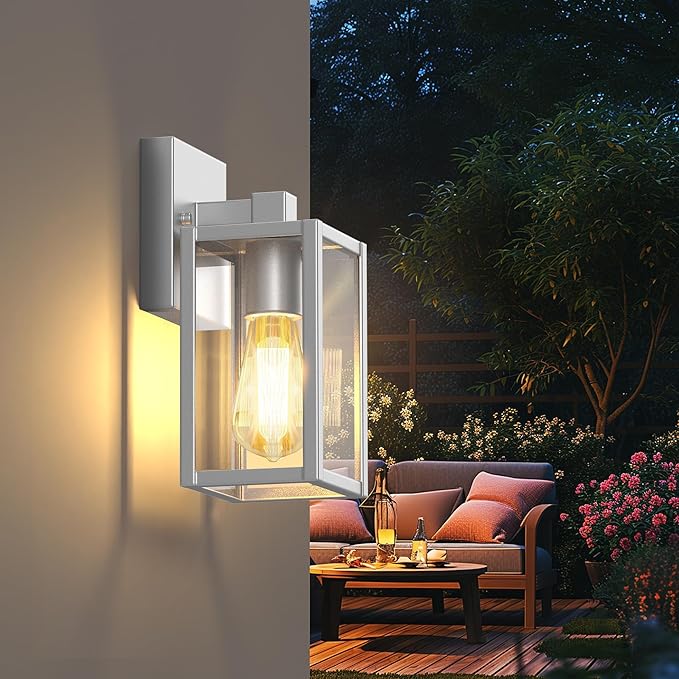 WIHTU Outdoor Lights for House, LED Exterior Front Porch Light Fixtures for - Image 8