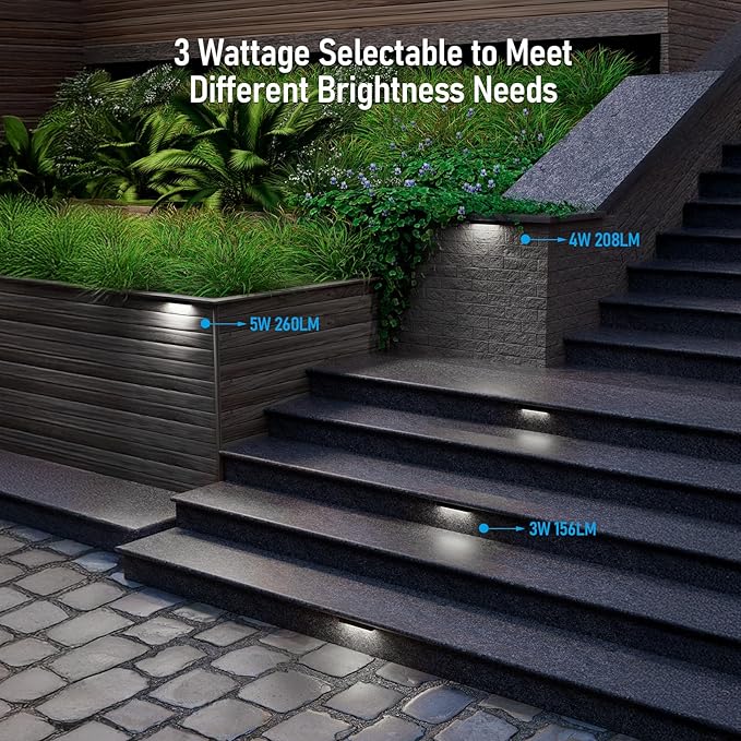 LEONLITE 8-Pack 7 Inch LED Hardscape Lighting, Update Retaining Wall Lights - Image 2