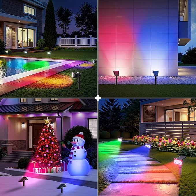 LETMY Solar Spot Lights Outdoor Waterproof - Image 3