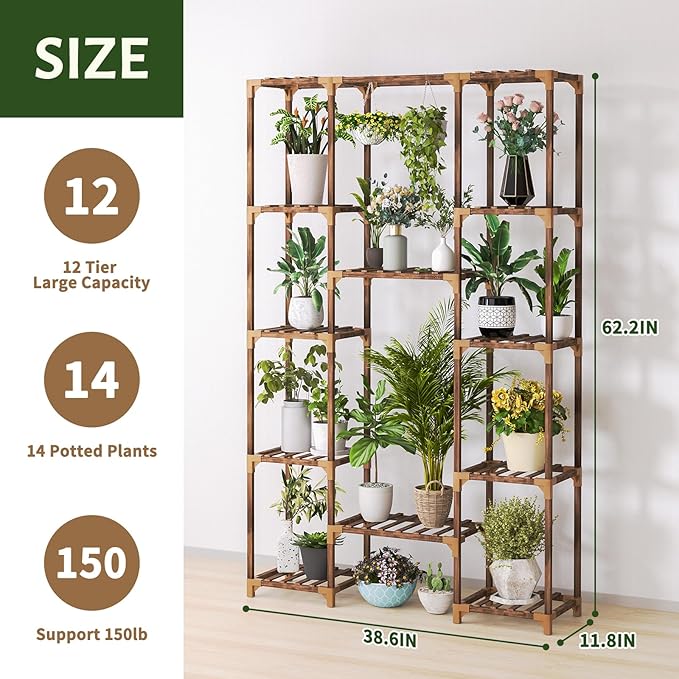 Uneedem Tall Indoor Outdoor Plant Stand - Image 4