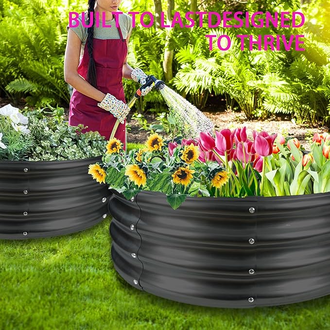 Round Galvanized Steel Fire Ring/Fir Pit - Image 6