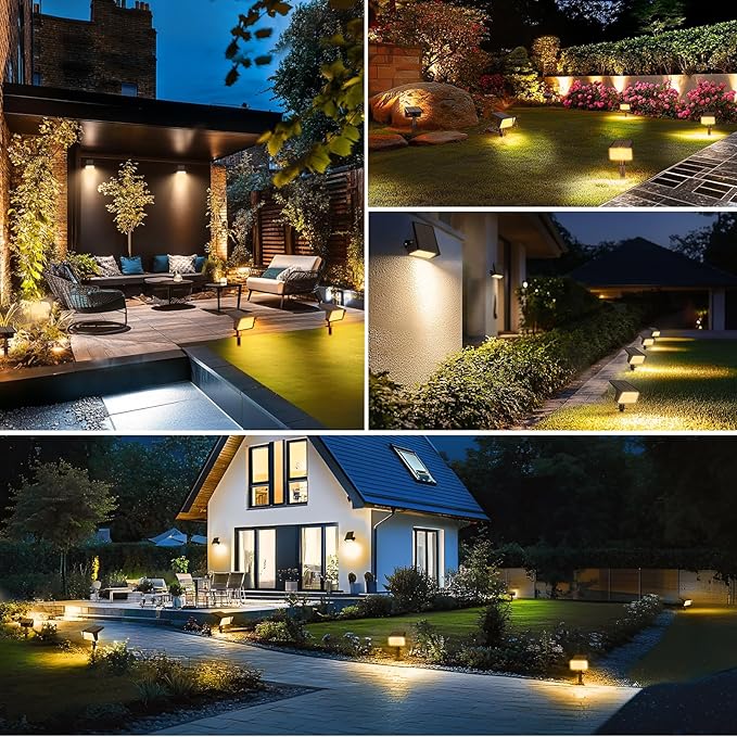 Solar Spot Lights Outdoor with 60 LED & Auto On/Off, 6 Pack Solar Lights - Image 8