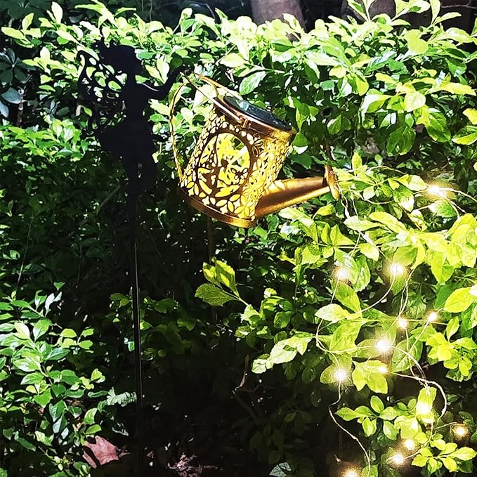 Solar Watering Can Lights, Outdoor Garden Decor, LED Waterproof String Light - Image 3