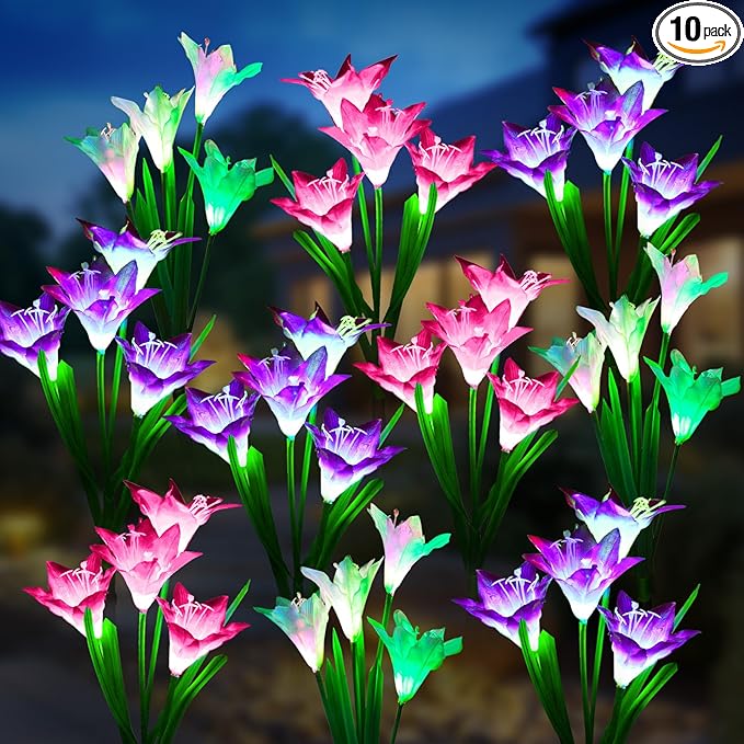 KOOPER Outdoor Solar Lights, 10 Pack Solar Garden Light by KOOPER