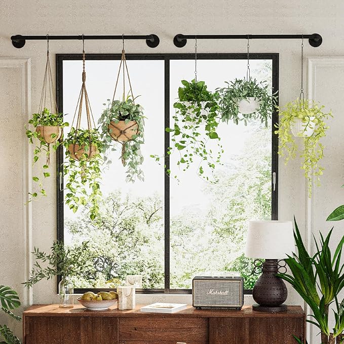2Pc Hanging Planters for Indoor Plants Plant Hanger Indoor Hanging Plant Holder - Image 3