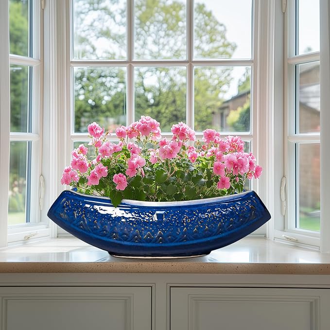 Bonsai Pots - 18 Inch Large Ceramic Succulent Pots - Image 6