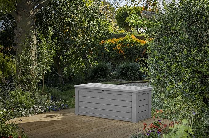 Keter Westwood 150 Gallon Resin Large Outdoor Storage Box - Image 3