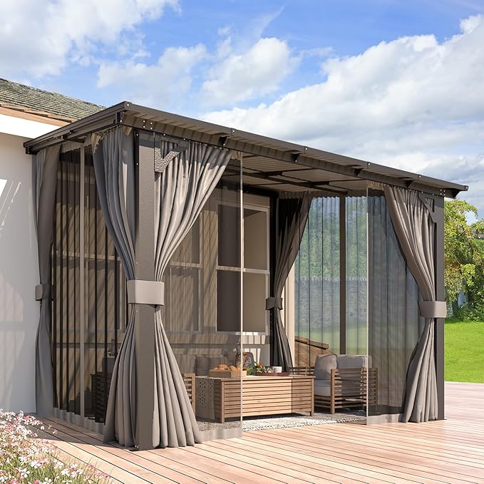 AECOJOY 12' x 8' Gazebo Outdoor Pergola by AECOJOY