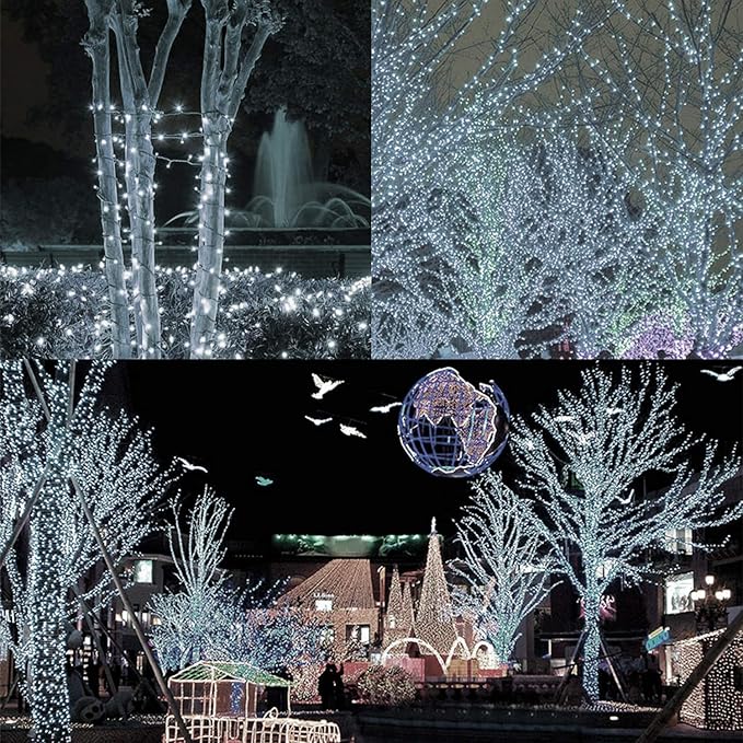 LJLNION 300 LED String Lights Outdoor Indoor, Extra Long 98.5FT Super Bright - Image 3