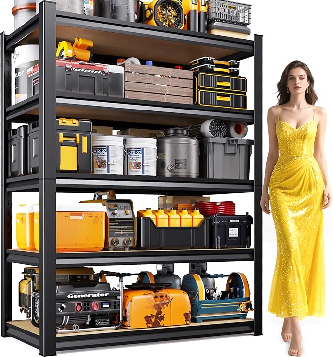 71.2" H Garage Shelving Heavy Duty Storage Shelves, Metal Adjustable Shelving by Unknown