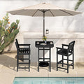 SERWALL 4 Pieces Outdoor Patio Bar Set by SERWALL
