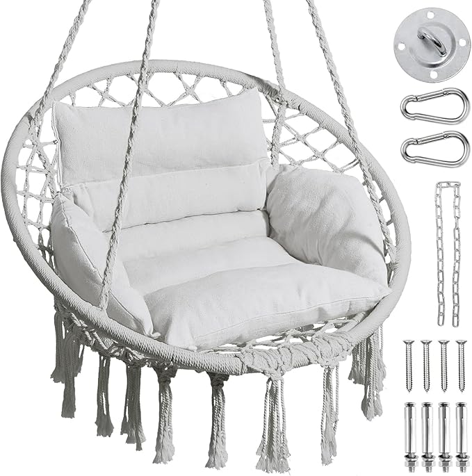 Greenstell Hammock Chair, Macrame Swing Chair by Greenstell